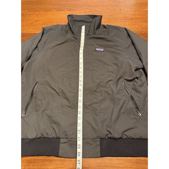 Large Patagonia Black Baggies Windbreaker Zip Up Bomber Coat - Picture 8 of 11